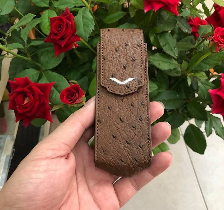 Bao Da Vertu Da Đà Điểu Nhập Khẩu Italia