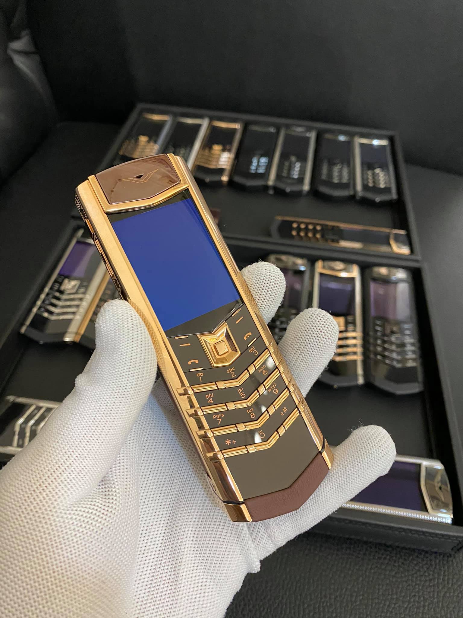 vertu signature s pure chocolate rose gold